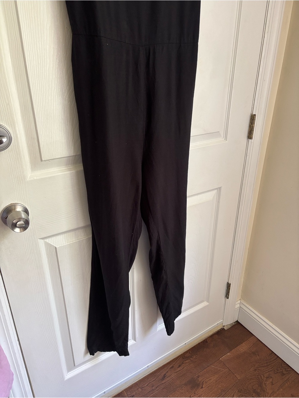 MARINE LAYER Eloise Jumpsuit Sleeveless Black Tie-Waist Tencel Stretch Sz Large - Picture 11 of 16